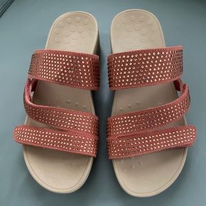 Vionic Womens Pacific Alexis Coral Sandals Size 9